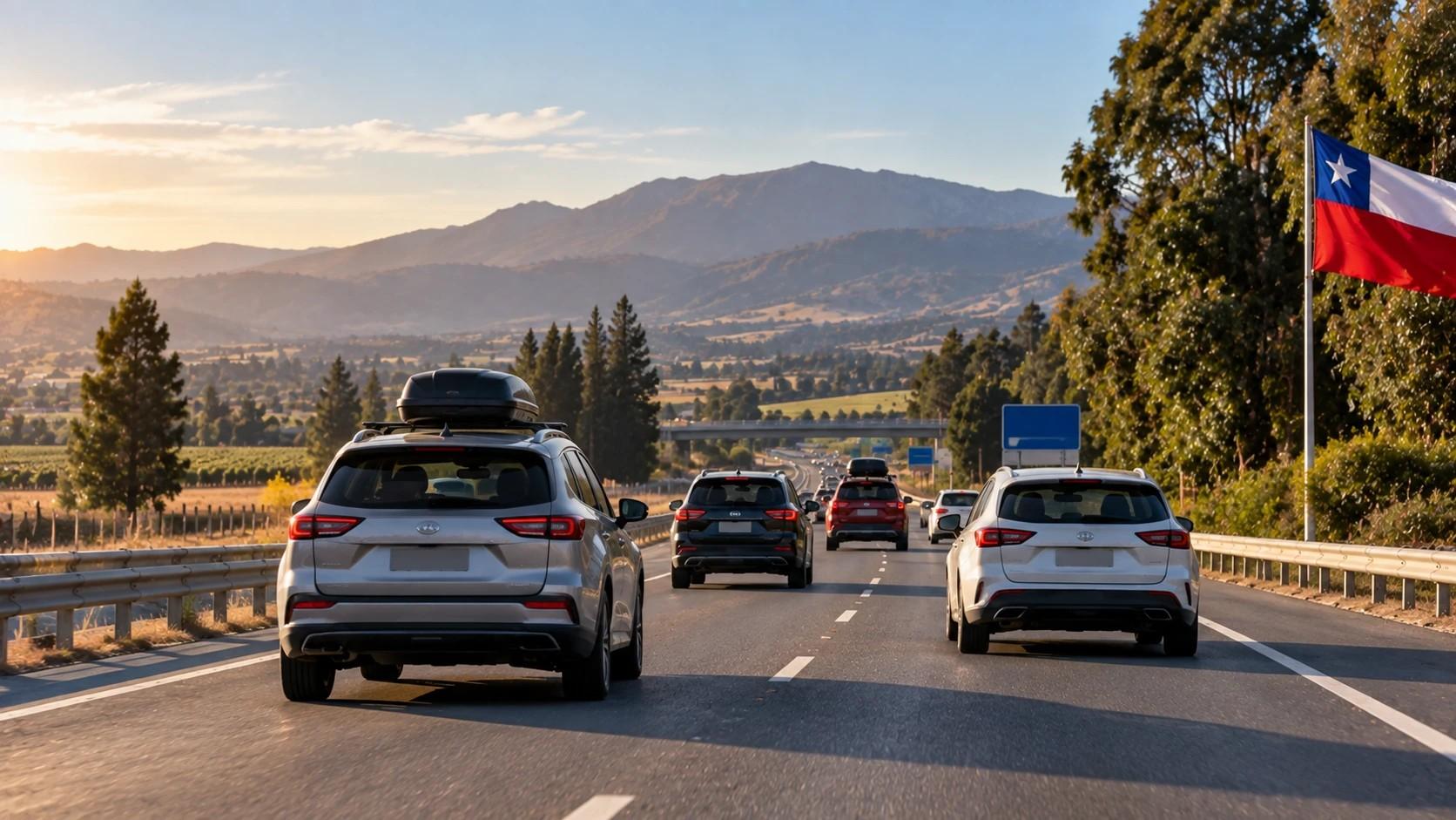Balance del 18: salieron 378 mil autos de Santiago y los siniestros cayeron 59%